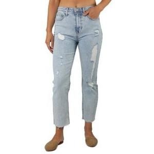 MSRP $49 Indigo Rein Juniors' Slim Straight Cropped Jeans Blue Size 9